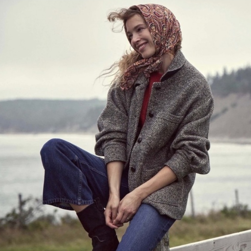 Doen Clyde Coat - herringbone XS